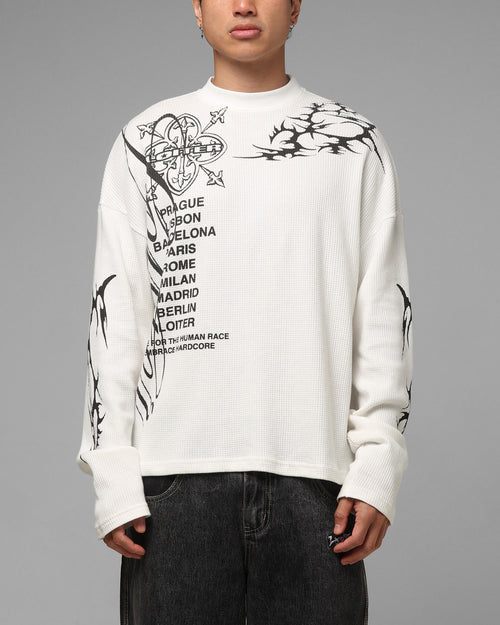 Loiter Cyber Thermal Long Sleeve T-Shirt Off White