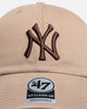 47 Brand New York Yankees "Latte" Clean Up Strapback Latte