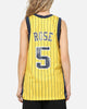 Mitchell & Ness Indiana Pacers Jalen Rose #5 Swingman Road Jersey Yellow