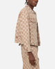 XXIII Checker Board Trucker Jacket Tan