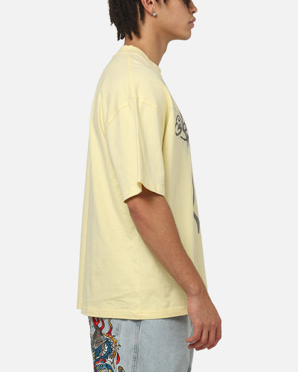 Ed Hardy Trinity Rhinestone T-Shirt Butter Yellow