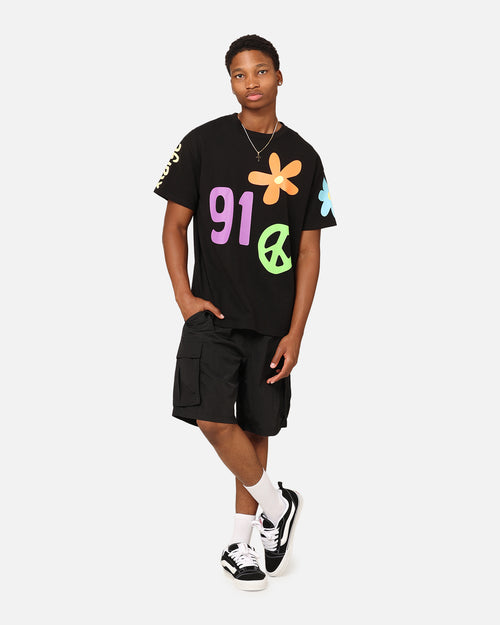 X-Large 91 Nylon Cargo Shorts Black