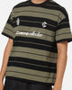 Carre Collective Stripe T-Shirt Black/Olive