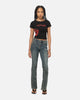 Ed Hardy Women's Rose Heart Baby T-Shirt Black/Red