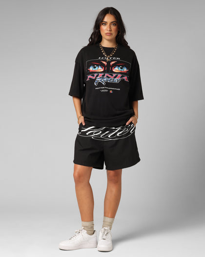 Loiter Ninja Vintage T-Shirt Vintage Black