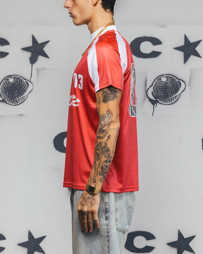 Carre Striker Jersey T-Shirt Red/White