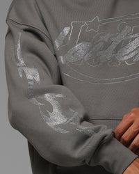 Loiter Atlantic Rhinestone Hoodie Charcoal