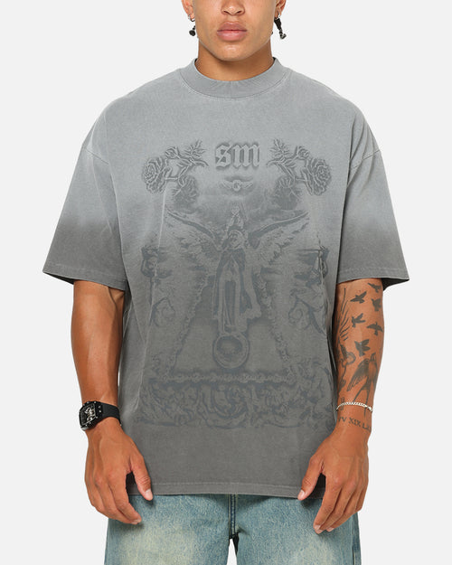 Saint Morta Holy Ghost T-Shirt Washed Charcoal