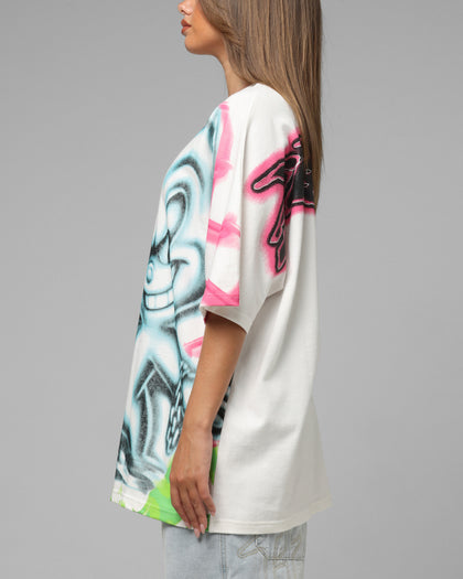 Loiter Airbrush Boxy T-Shirt White