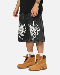 Ed Hardy Established 77 Denim Jorts Black