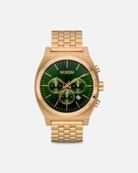 Nixon Time Teller Chrono Watch Gold/Green