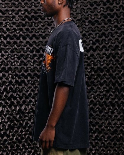 73Studio X Call Of Duty Black Ops 2 Vintage T-Shirt Black Acidwash