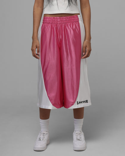 Loiter Impact Satin Shorts Pink