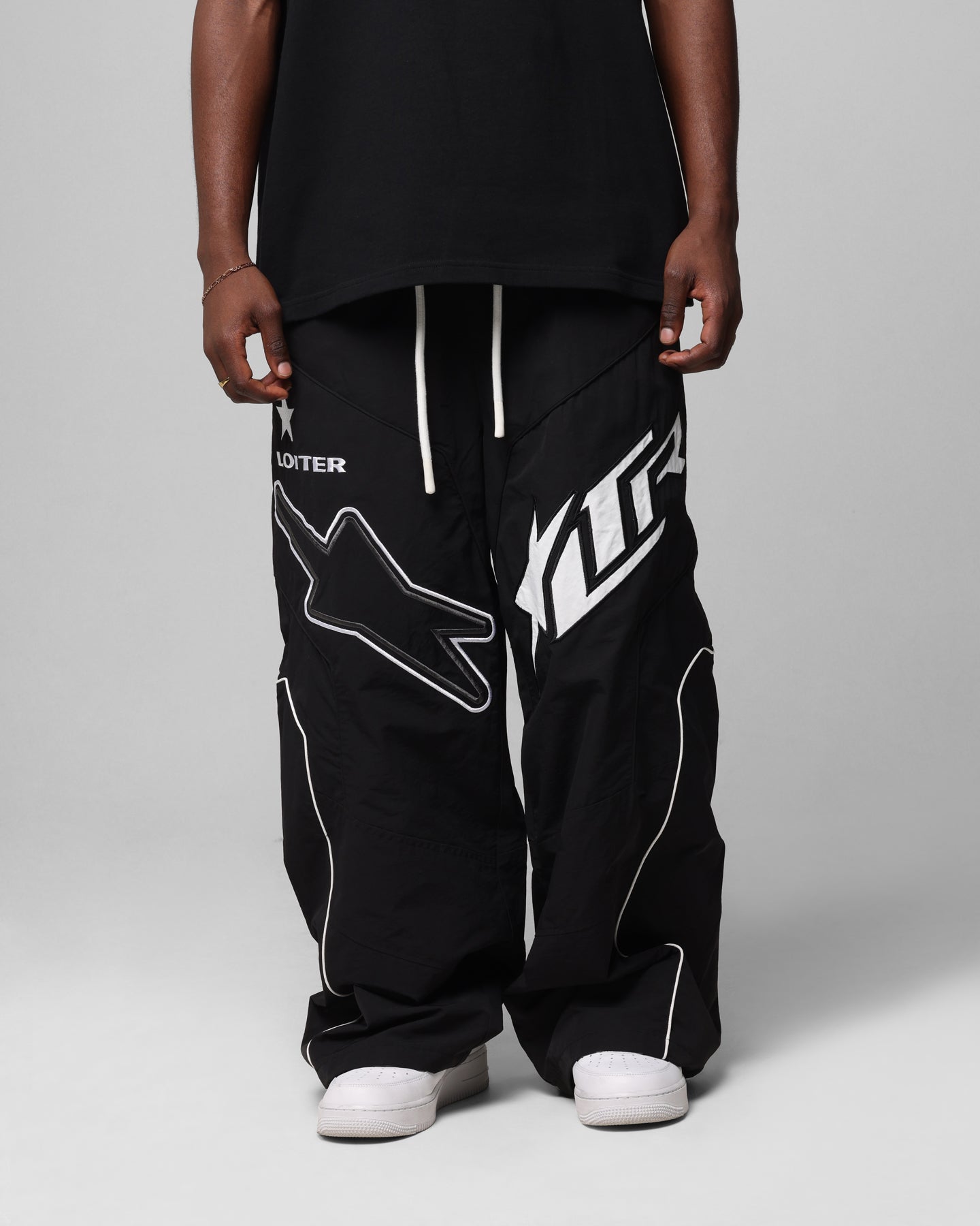 Loiter Motocross Parachute Pants Black | Culture Kings