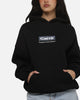 Carre Box Check Hoodie Solid Black