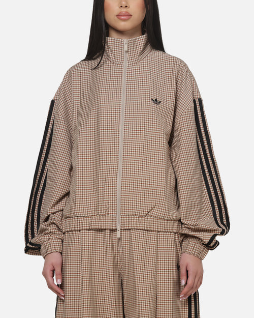 Adidas Checks Track Jacket Beige