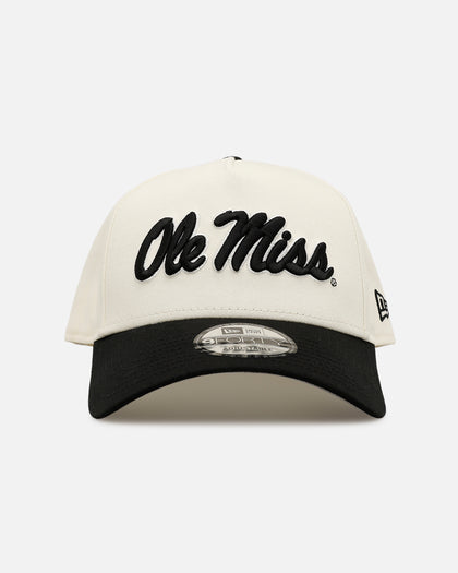 New Era Ole Miss Rebels 'Easy Chrome Black' 9FORTY A-Frame Snapback Chrome/Black