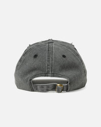 Playboy Distressed Vintage Strapback Dad Hat Black