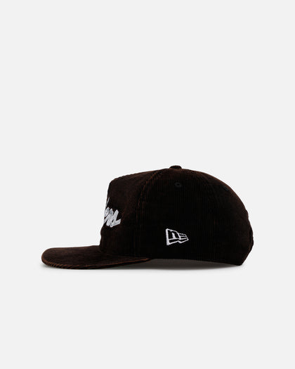 New Era Las Vegas Raiders 'Washed Black NFL Golfer' Corduroy Golfer Snapback Washed Black