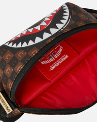 Sprayground Sharks In Paris Check Crossbody Bag Multi