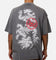 Saint Morta Dragon Mock T-Shirt Washed Charcoal