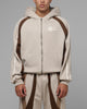 Loiter Hybrid Tek Zip Hoodie Stone