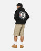 S Double Roots Dot Hoodie Black