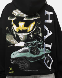 73Studio X Halo Logo Hoodie Black