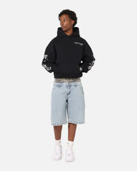 Ed Hardy Double Waist Camo Jorts Mid Blue Denim