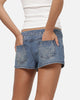 Ed Hardy Women's Butterfly Denim Shorts Indigo