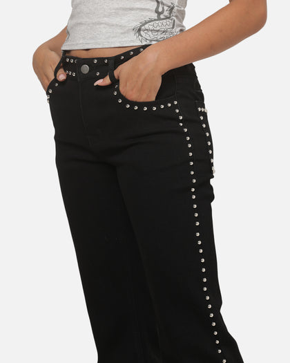 Ed Hardy Women's Studded Jeans Black