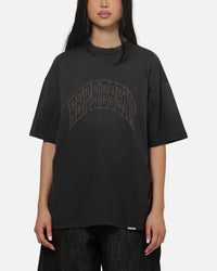 Represent Embellished Represent T-Shirt Stained Black
