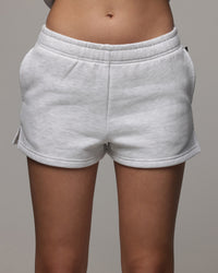 American Thrift Women's Fleece Shorts Grey Heather