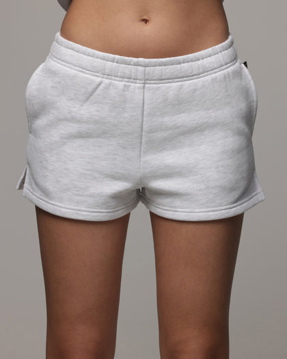 American Thrift Women's Fleece Shorts Grey Heather