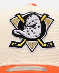 New Era Anaheim Ducks 'Team Color Visor' 9FORTY A-Frame Snapback Chrome/Official Team Color