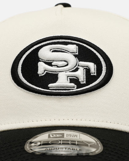 New Era San Francisco 49ers 'Easy Chrome Black' 9FORTY A-Frame Snapback Chrome/Black