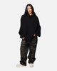MNML Tonal Grain Knitted Hoodie Black