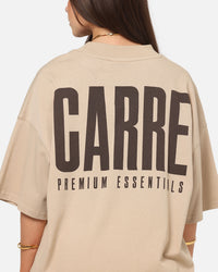 Carre Premium Essentials T-Shirt Light Brown
