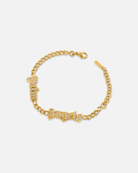 Palm Angels Grafia Bracelet Gold