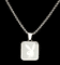 Playboy By House Of Auric Playboy Square Pendant Sterling Silver