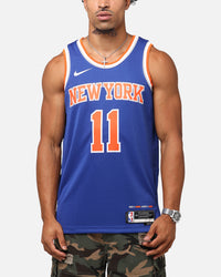 Nike Jalen Brunson New York Knicks #11 Icon Edition 2022/23 Nike Dri-Fit NBA Swingman Jersey Rush Blue