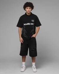 Loiter Cyber Polo T-Shirt Black