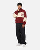 Carre Legacy Knitted Jumper Burgundy/Off White