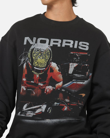 Mitchell & Ness X Mclaren Lando Norris Signature Crewneck Washed Black