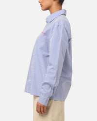 Carre Dice Club Long Sleeve Button Up Shirt Pinstripe