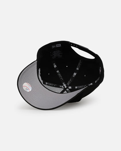 New Era Texas Rangers 'Ornate Rose' 9FORTY A-Frame Snapback Black/White