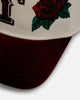 New Era Texas Rangers 'Velvet Roses' 9FORTY A-Frame Snapback Chrome