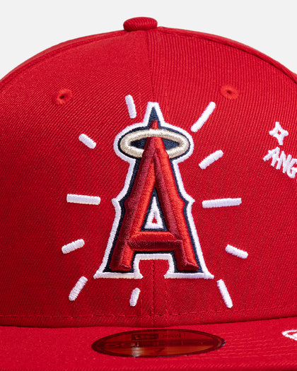 New Era Los Angeles Angels 'MLB Scribble' 59FIFTY Fitted Red