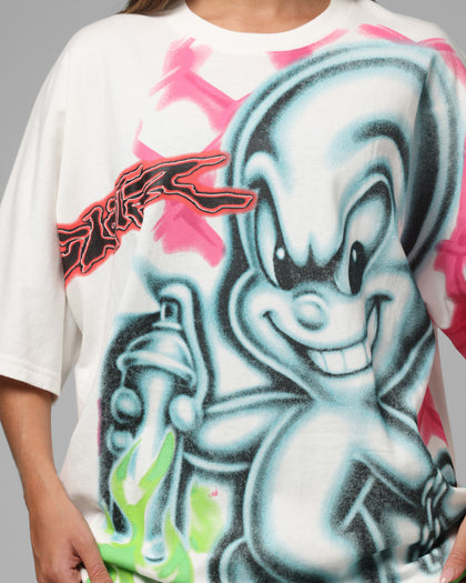 Loiter Airbrush Boxy T-Shirt White