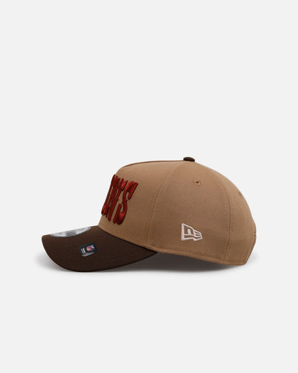 New Era Detroit Lions 'Thanksgiving Football' 9FORTY A-Frame Snapback Khaki